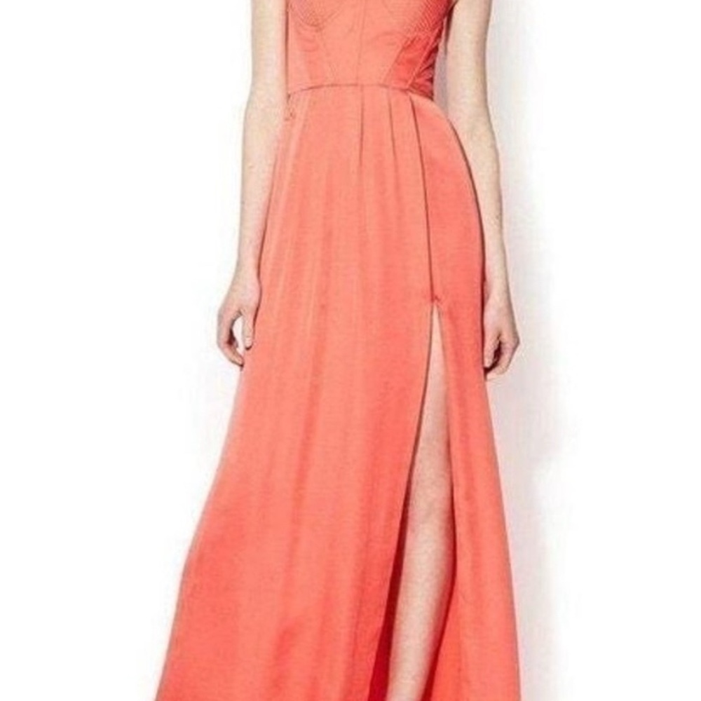 BCBGMaxAzria Coral Maxi Dress with Slit
